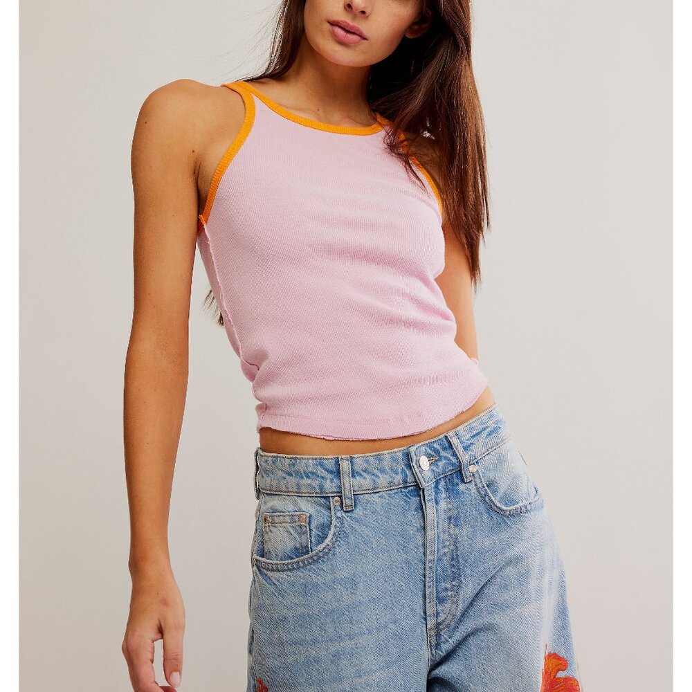 FREE PEOPLE Only One Ringer Tank / Sweet Lilac Carrot Combo